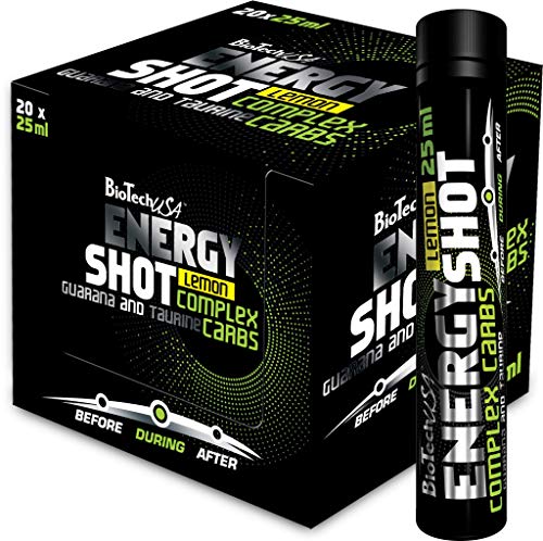 Preisvergleich Produktbild 2 x Biotech USA Energy Shot, 20x25ml Trinkampullen (2er Pack)