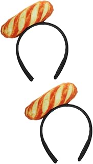 [Ciieeo] 5個 パンのカチューシャ パン コスプレ カチューシャ パーティーパン ヘアフープ パンヘアフープ コスプレカチューシャ ヘアアクセサリー ヘッドバンド 面白い ぬいぐるみ、pp綿