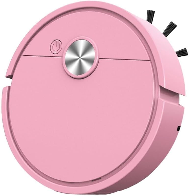 3 In 1 Intelligent Cleaning Robot For Floor Sweeping And Mopping With Anti Drop Features And Operation(Pink)