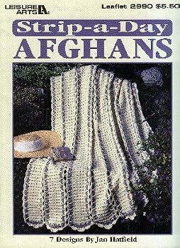 Paperback Strip a Day Afghans: 7 Crochet Designs (Leisure Arts Leaflet #2990) Book