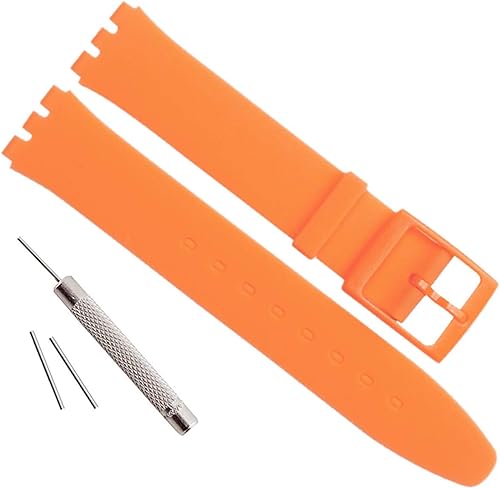 Miniatura 9 de GreenOlive Banda de reloj de correa de reloj de goma de silicona impermeable de reemplazo ultrafino para la serie de piel de muestra