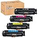 LxTeK Compatible Toner Cartridge Replacement for Canon 118 CRG-118 HP 304A CC530A to use with ImageCLASS MF726Cdw MF8580Cdw LBP7660Cdn LaserJet CP2025n CM2320nf CP2025dn Printer (B/C/M/Y, 4 Packs)