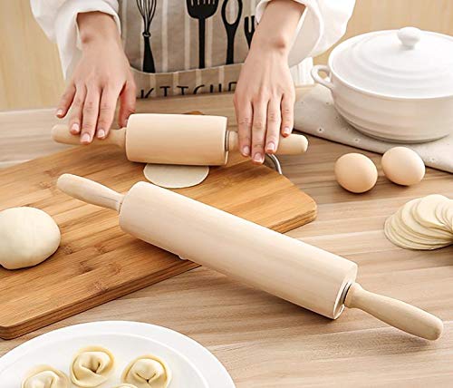 Amazon | [えみり] 調理器具 めん棒ロール 2点セット 2類 木製 製菓