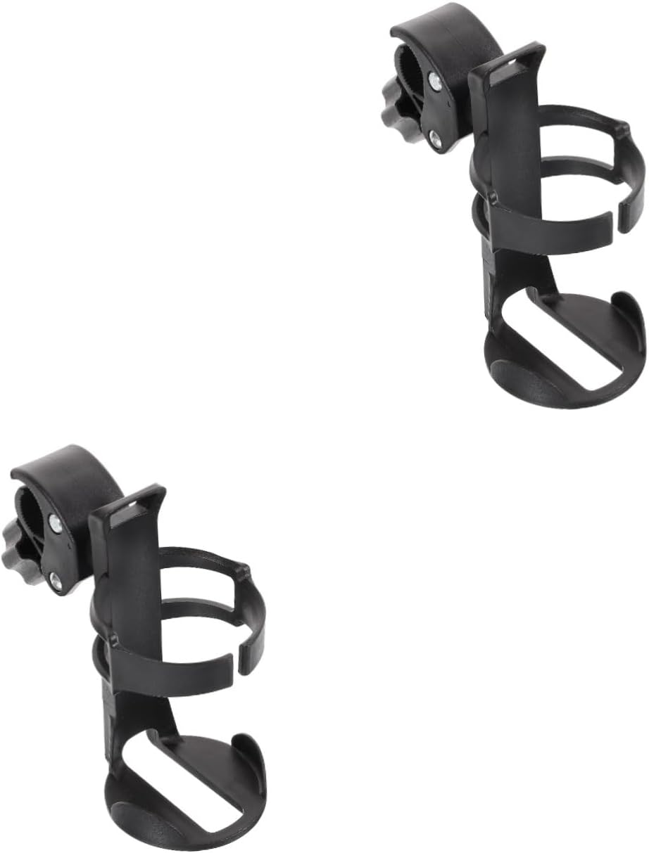 Outanaya 2pcs Stroller Cup Holder for Elderly and Drink Holder for and Walkers and Easy to Install Fit for Strollers Wheelchairs and Mobility