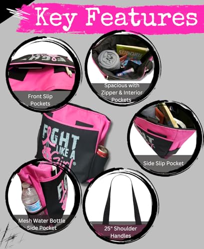 Fight Like a Girl Knockout Dakota Tote Bag 5 Bolsillos miniatura 5