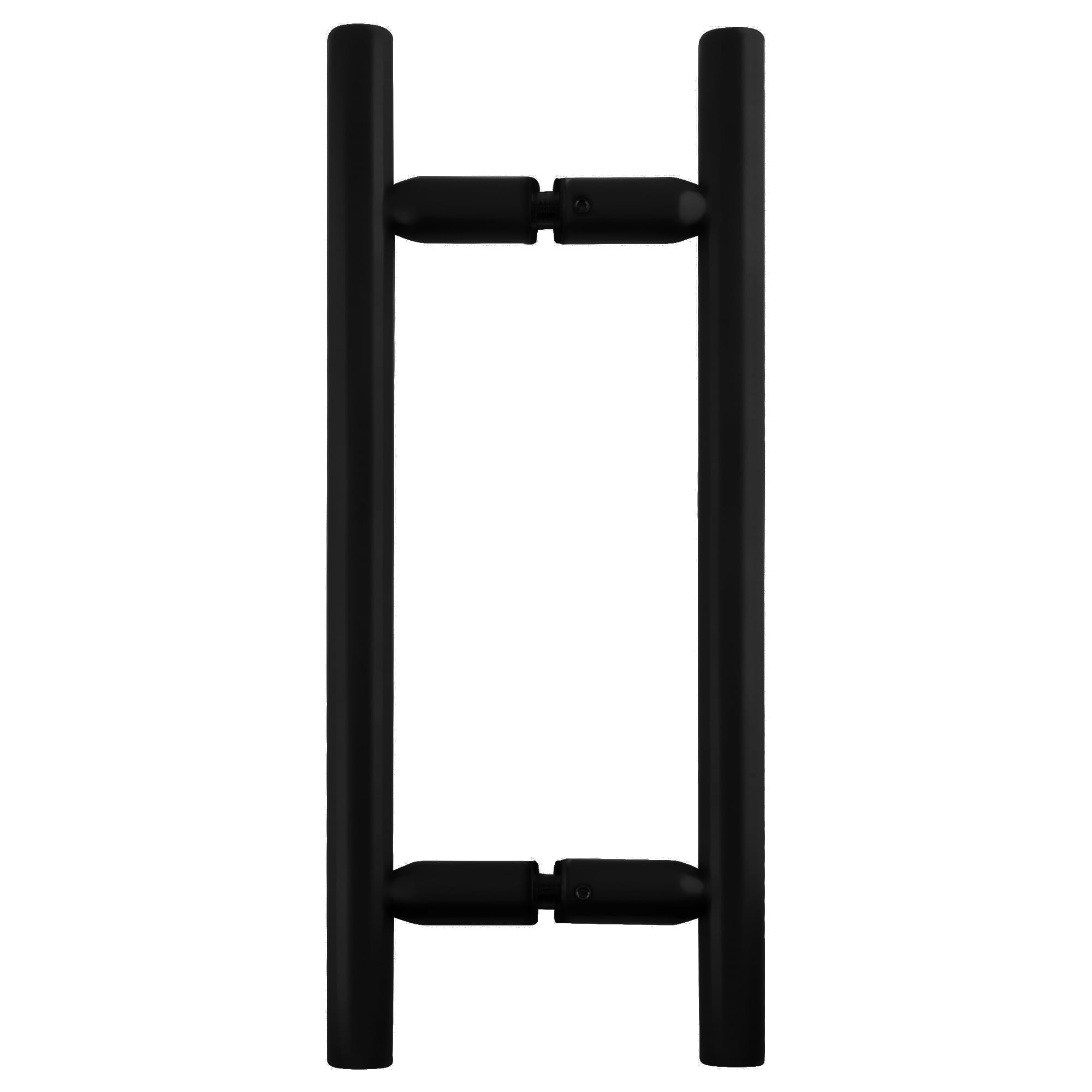 Poignées CRL noir mat 20,3 cm style échelle dos à dos à tirer pour porte de douche en verre