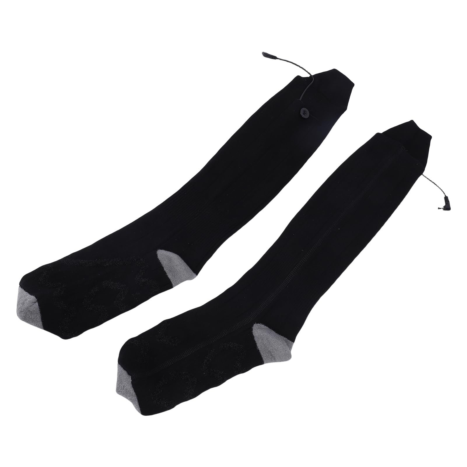 Calcetines Térmicos de Poliéster con Batería de 5000mAh, Tecnología de Calentamiento Rápido, 4 Ajustes de Temperatura para Clima Frío, Senderismo, Camping