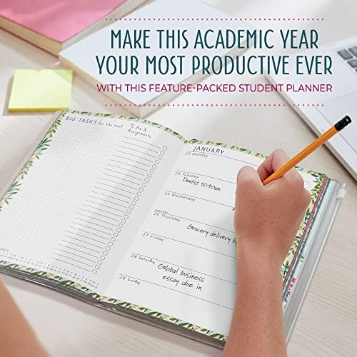 Boxclever Press Student Planner 2022-2023. A5 Academic Diary 2022-2023 Week To View runs Aug'22 - Aug'23. Mid Year Diary 2022-2023 for Students. 2022-2023 Diary, Study Planner with Ziplock Pocket