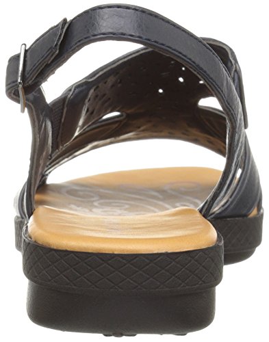 Easy Street Women's Bolt Flat Sandal, Navy, 8 M Us #TOP2