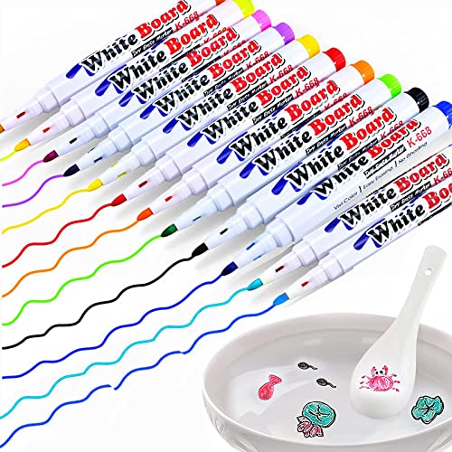 Magical Water Painting Pen, Painting Floating Marker Pens, Magic Doodle Drawing Pens Set, Doodle Water Floating Pens Birthday Christmas Toys Gifts for 3 4 5 6 7 8 Year Old Boys Girls Toddlers