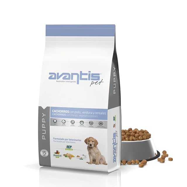 Avantis Pet Puppy Pollo y Arroz 15 kg - Pienso para Cachorros - Hierbas Naturales - Alta Digestibilidad