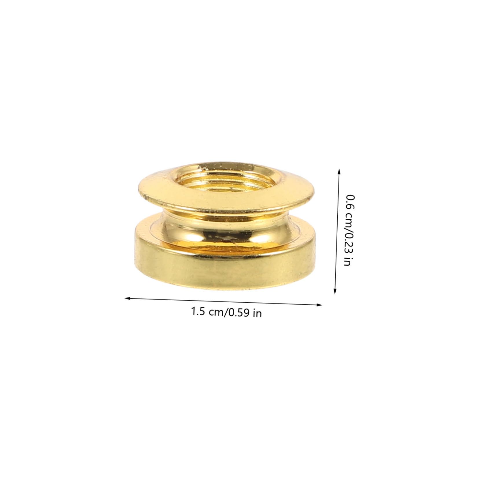 ERINGOGO Guitar Endpin Button Replacement for Acoustic Guitars Strap Button 3/8 Thread Gold Easy Install and Disassemble Enhance Your Guitar Look