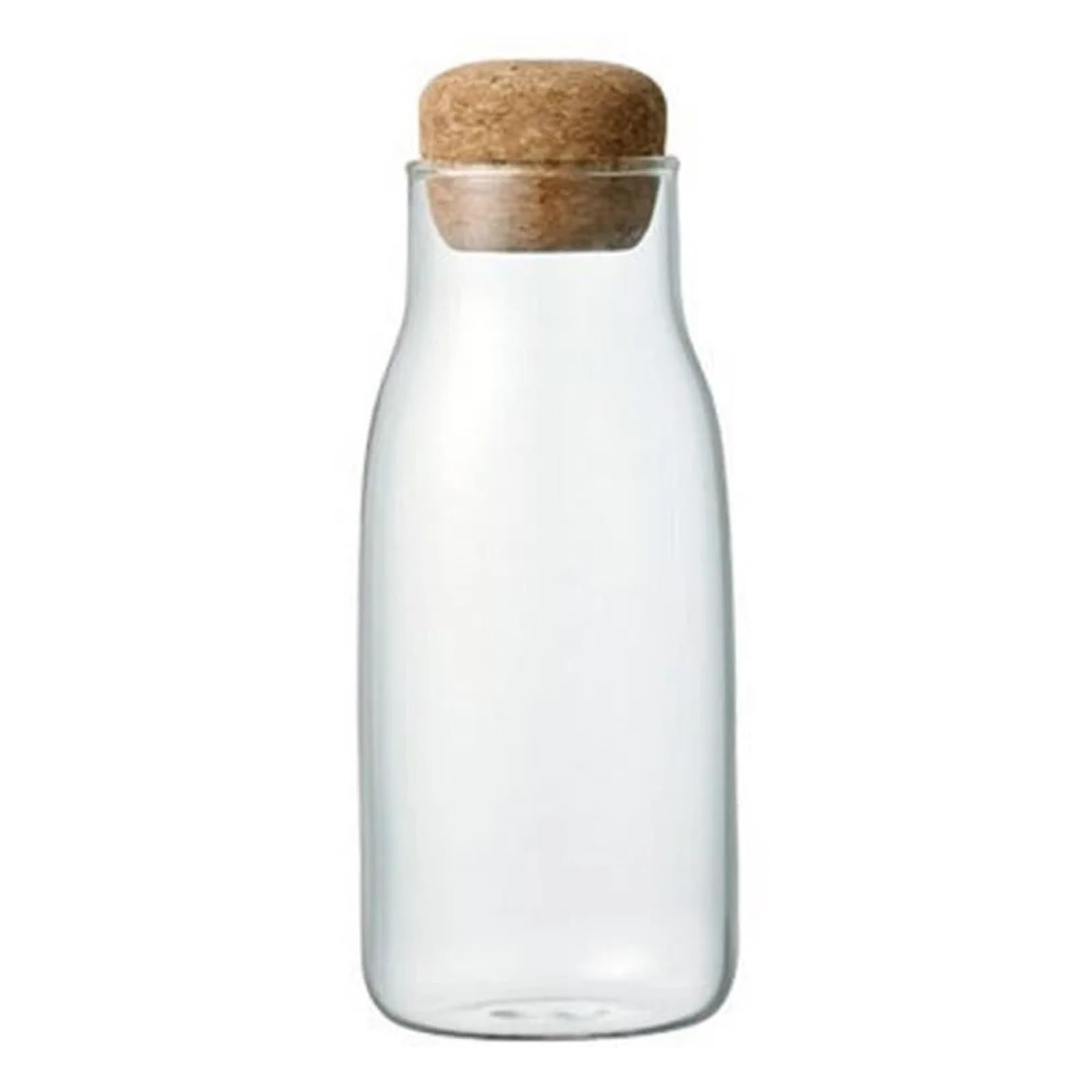 TVANTRUXIS Glass Jars with Lid, Glass Coffee Bean Jar Cork Lid 600ml 150ml Kitchen Storage Container(150ML)