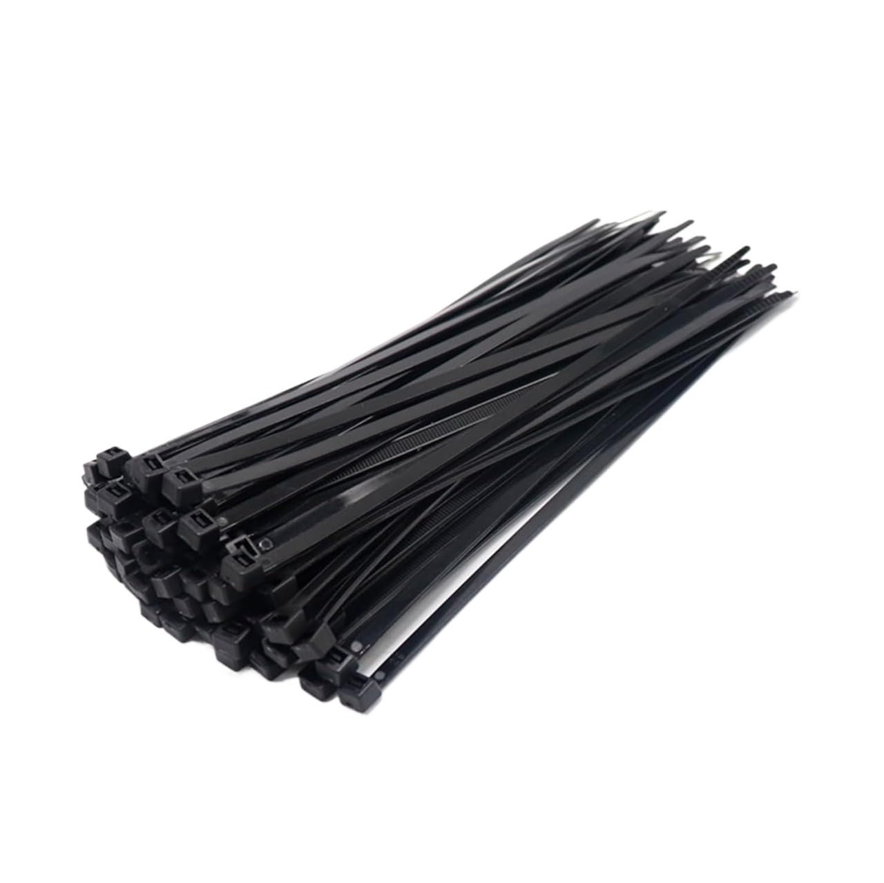 Udpoiuyt Black Nylon Cable Ties, Nylon Cable Ties Multiple Sizes 100 Pack(3X100mm)