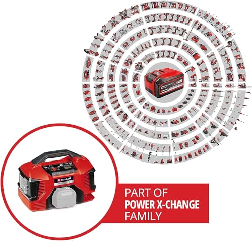Einhell Akku-Kompressor PRESSITO 18/21 Power X-Change (18 V, max. 10.5 bar, 21 l/min Ansaugleistung, Motordrehzahl 18000 min^-1, ölfrei, ohne Akku)
