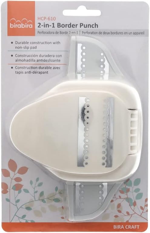 Bira Craft 2 in 1 Dot Varnish Border Edge Craft Punch for Scrapbooking