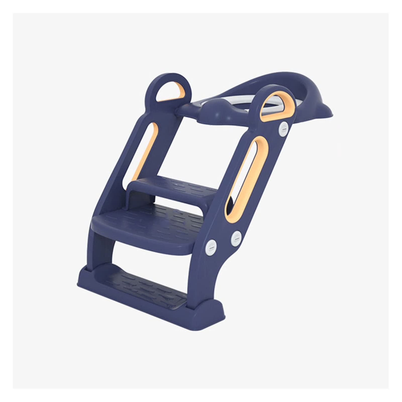 Cages Höhenverstellbare Toilettensitz mit Leiter, gepolsterter Baby-Töpfchen-Trainingssitz, maximale Last von bis zu 75 kg, rutschfest stabile Faltbare Toilettenstraining für Jungen und Mädchen