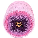 Cake Gradient Soft Cotton Yarn for Hand Knitting Crocheting Multicolor Summer Shawl Baby Blanket Col