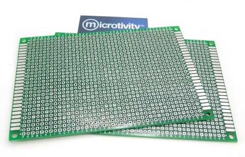 microtivity IM408 Double-Sided Prototyping Board (8x12cm, Pack of 2)