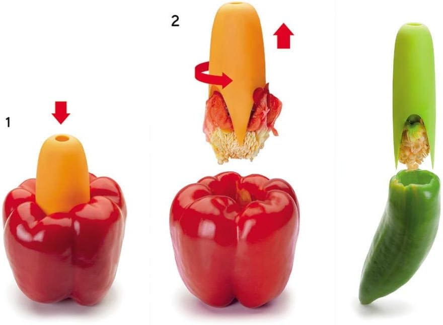 IBILI Pepper Corer, Nylon, Multi-Colour, 30 x 4 x 11 cm