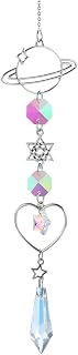 Colorful Crystal car Mirror Hanging Accessories，Car Charm，Rear View Mirror Hanging Decors， Gifts for Women (Core-A)