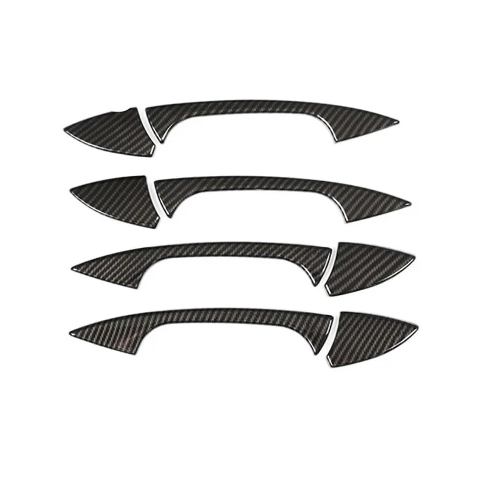 Rdwspli Carbon Fiber Exterior Handle Shell Compatible With Benz For Cla Class For W117 2014 2015 Car Exterior Door Handle Pull Cover 8Pcs