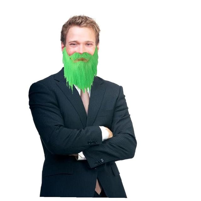 Foto 2 de 8 de Casiler Barba Fake Barba Verde Leprechaun Disfraz Barba St Patricks Day Beard Acesorios para Hombres Mujeres…