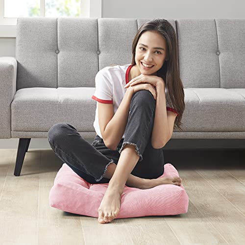 image for Degrees of Comfort Meditation Floor Pillow Pink, Square Large Pillows 