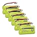 iMah BT166342/BT266342 Cordless Phone Battery Compatible with BT183342/BT283342 Replacement for VTech CS6114 CS6429 CS6719-2 AT&T EL5210 EL51203 BT166342 BT266342 Handset Telephone, 6-Pack