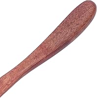 Vista 8 de Juego de 5 cuchillos de madera para cena, cuchillos de pastel pulidos, cuchillo de mantequilla reutilizable, cuchillo ecológico hecho a mano, juego