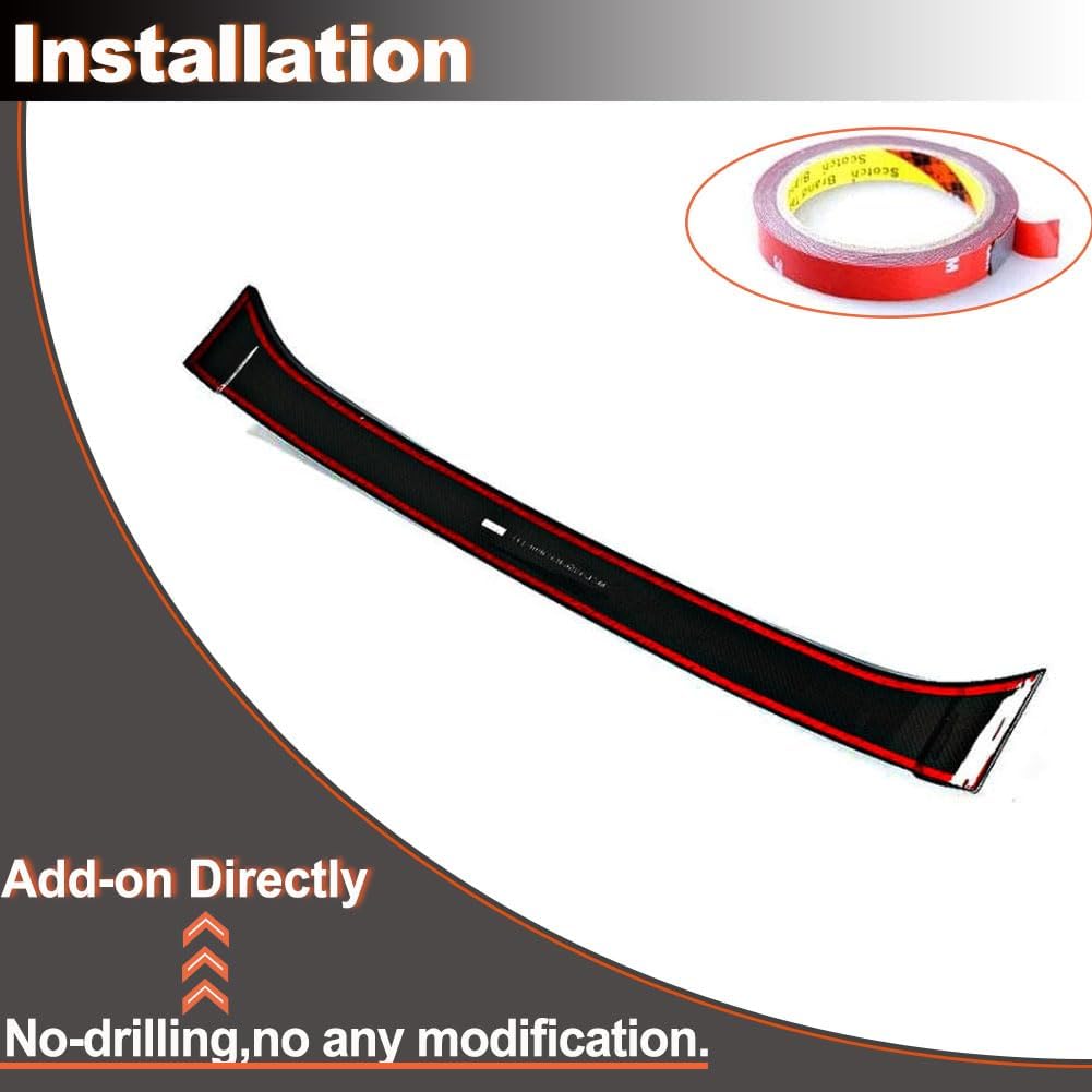 Stinger Gloss Black Roof Spoiler for Kia Stinger 2018-2023 Fiberglass Auto Car Rear Window Top Wing Lip Factory Outlet