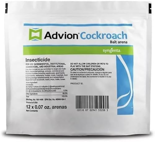 (Case of 10) Syngenta Advion - Advion Cockroach Bait Station, 12 Count