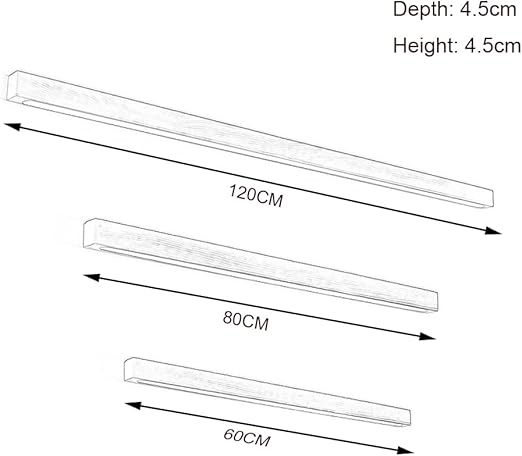 Mjsdjof Houten wandkandelaar met lange strook, bedlampje van walnoothout, sfeerlamp op de achtergrond, moderne LED 3-kleurenmodus Wall Washer-lampen voor eetkamer, woonkamer, trapmuur photo 3