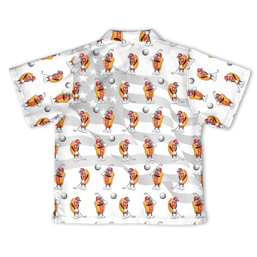 Funny 4th of July Hawaiian Shirts for Boys Girls Independence Day Youth Hawaiian Shirt Kid Short Sleeve Button Down Shirt3