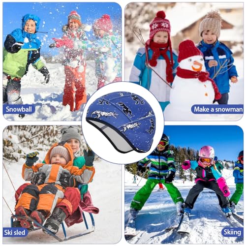 Udbrud Bonnet de vélo Hiver Enfant, Bonnet de vélo sous Casque Bonnet d'hiver Chaud Coupe-Vent Bonnet de Sport sous Casque pour Tous Les Sports d'hiver en Plein air Enfant garçon – vue 6
