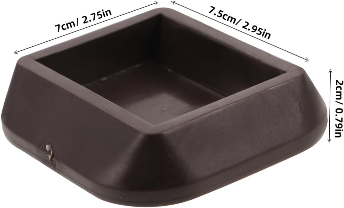 Angoily 8pcs Silicone Furniture Caster Cups Non- Bed Stoppers for Sofas Beds Chairs Wheel Stoppers for Floor Types Deep Noise Reduction Stability