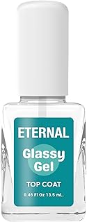 Eternal Glassy Gel Top Coat, High Shine Gel-Like Top Coat for a Long-Lasting, Glossy Finish