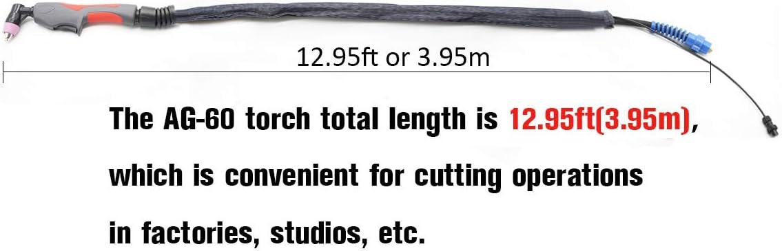 Chеареѕt 🛒 PLAXCON AG60 SG55 WSD60 Plasma Torch Gun Completed 12.95ft Fit CUT50 CUT50P CT60 LGK 60 LTP5000D LTPDC2000D CT520D CT520 Plasma Cutter