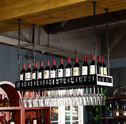 Soporte para Botellas Ajustable 150x35 cm Negro miniatura 2