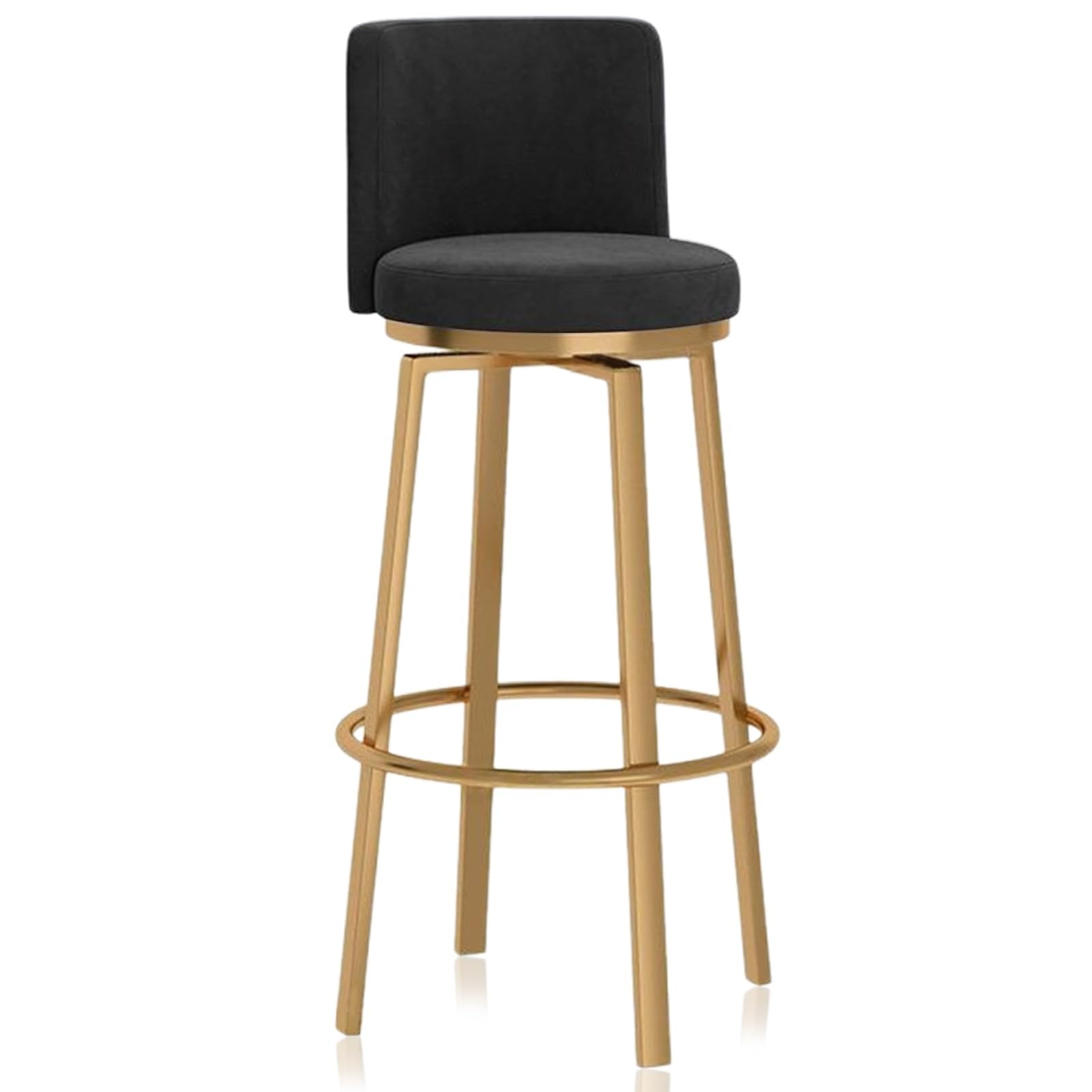 Tabourets de bar pivotants 360° avec dossier rembourré | Lot de 2 chaises de comptoir