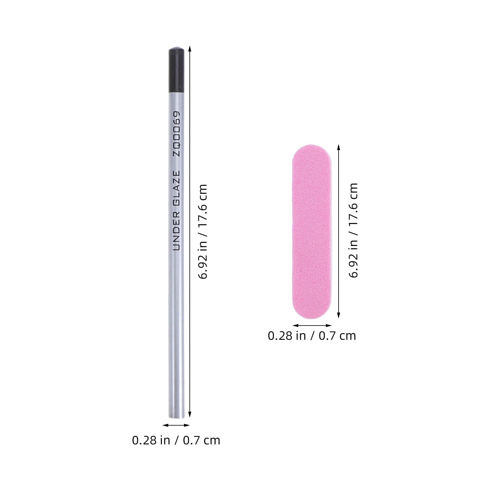 Ensemble 12 Pièces Crayons à sous-glaçure Céramique 10 Couleurs pour Poterie, Outils de Peinture Décorative Précis, Crayons de Dessin pour Émaillage, Kit Complet pour Art