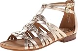 Clarks Womens Viveca Rome Gold Leather Gladiator Sandal - 8.5 M