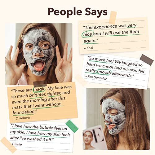 Purederm Green Tea Facial Mask Skin Care (5 Pack) - Bubble Face Sheet Mask For Moisturizing And Hydrating - Rich Collagen And Botanical Extracts Soothe And Illuminate Your Skin - Korean Beauty Skin Mask Pack & Home Spa #TOP5