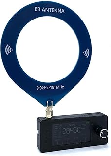 SPORTARC SI4732 - Radio de mano con pantalla de alta definición, 10 horas de autonomía, radio AM/FM, color negro, con antena en bucle y conector auxiliar