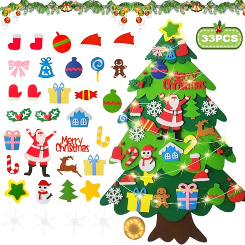 Niserelesa Arbre, Sapin De Noël en Feutre, 3.28ft Sapin Feutrine