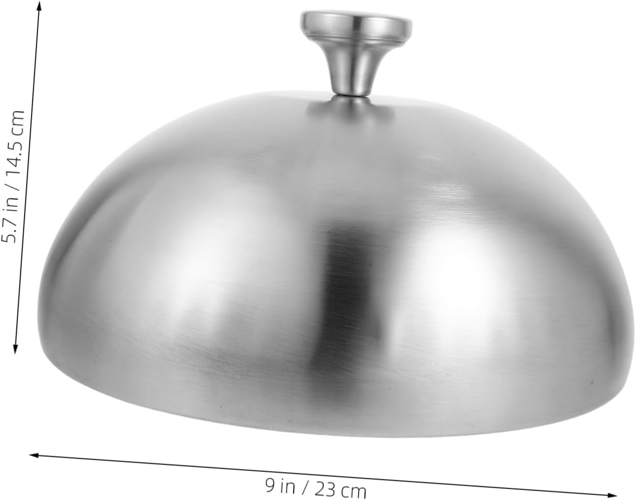 Generic Stainless Steel Food Dome Cover Round Serving Lid for Steaks Seafood and Cakes Basting Shield for Home and Restaurant Use Keeps Food Clean and Fresh