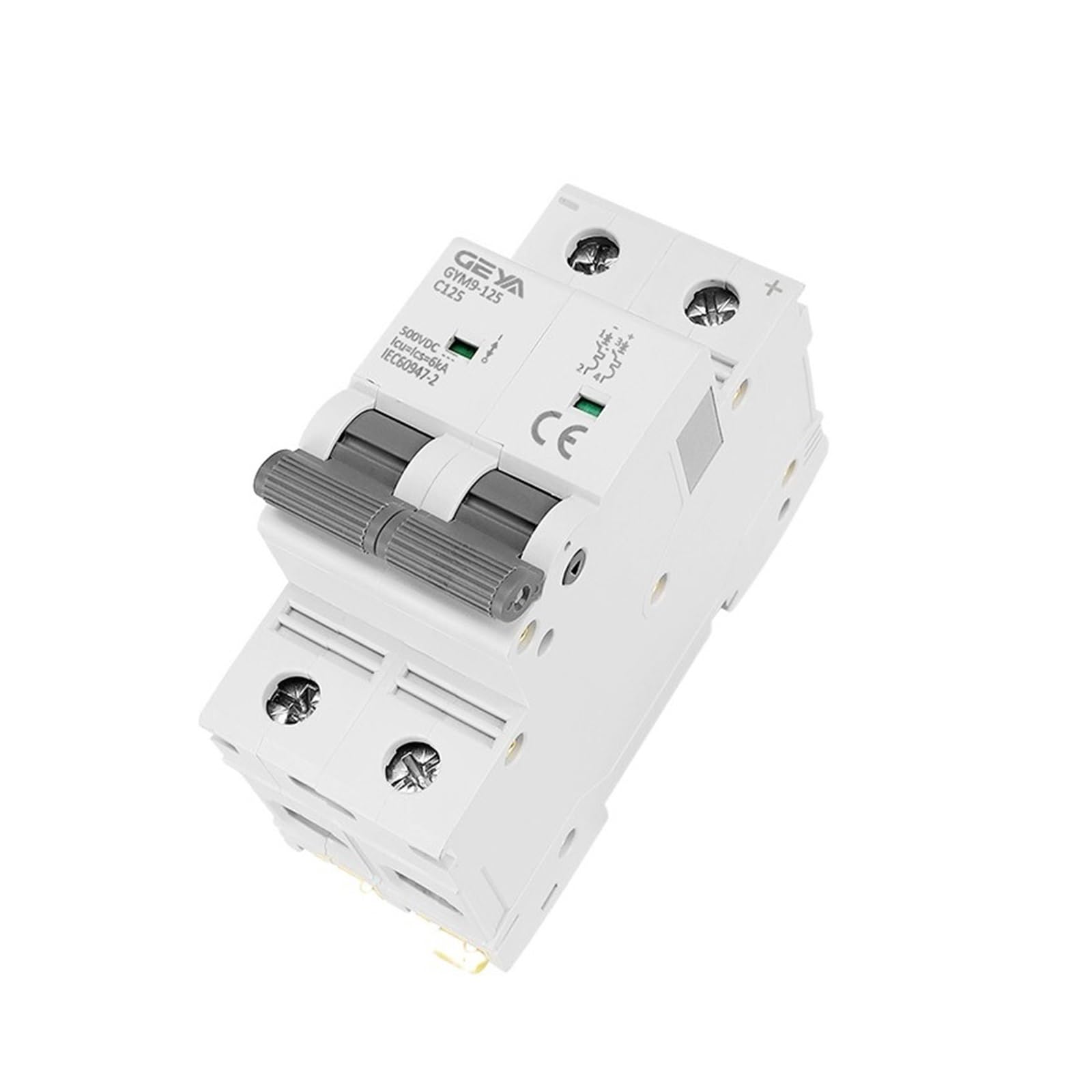Mini disyuntor DC 80A 500V evite averías por sobrecarga en baterías de litio
