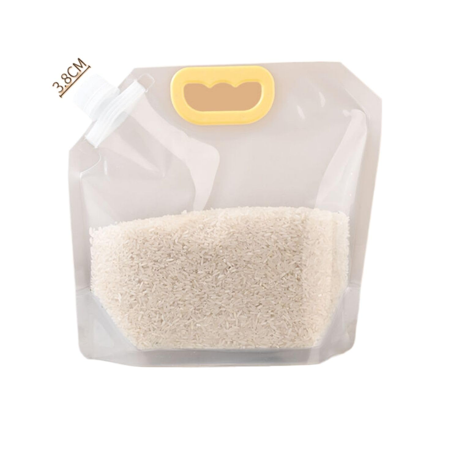 Sac plastique pour stocker le riz dans la cuisine familiale grand format