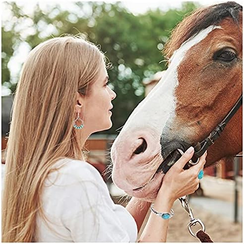 Turquoise Earrings 925 Sterling Silver & Genuine Gemstones (Choose Color) - Image 3