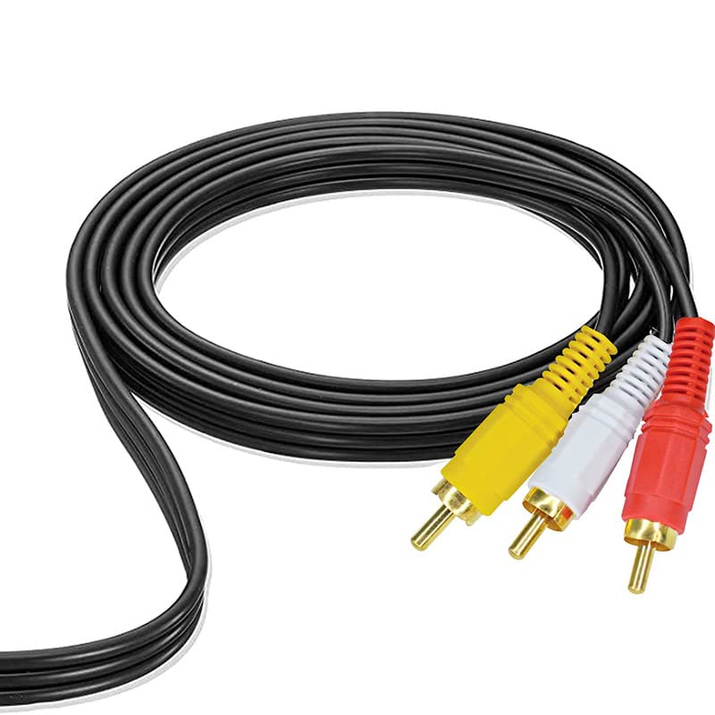 Image of MX RCA Cable 2RCA to 2RCA Stereo Audio Cable Gold Plated Adapter Dual Shielded for Home Theater Amplifier Hi-Fi System Car Sound Speaker PARENT (3 rca male / 3 rca male (pack of 10), 1.5M)